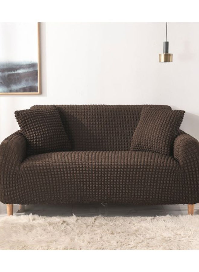 Three Seater Sofa Cover Brown - Image 2