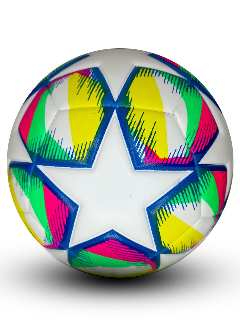 أتش برو كرة قدم H PRO Premium Match | مصممة للتحكم والأداء الفائق | مقاس 5 | متعددة الألوان - Image 2