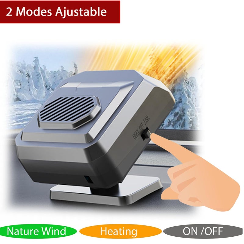 Fidensis 12Volt Protable Car Heater, Fast Heating, Windshield Defogger Defroster, 150W Portable Car Heater That Plugs into Cigarette Lighter - Image 5