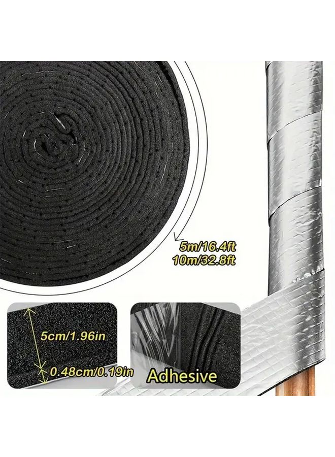 Self Adhesive Insulation Pipe Cover 3937 Inch Heat Cold Water Protection Foam Aluminum Tape - Image 3