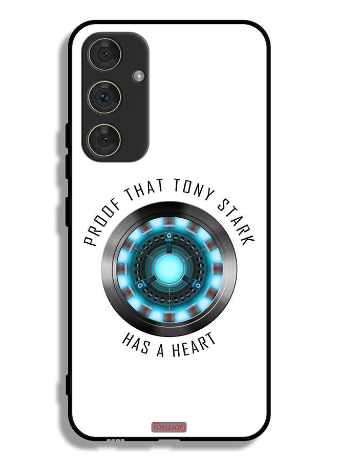 Tolwak Samsung Galaxy A54 5G Protective Case Cover Proof That Tony Stark Has A Heart - Image 1