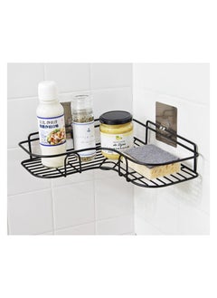 Generic Corner Shower Bathroom Shelf, Rust Proof Bathtub Accessories Organizer, Adhesive Basket Storage Rack Shampoo Holder Wall Organization  - Image 1