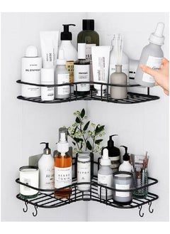 Generic Corner Shower Bathroom Shelf, Rust Proof Bathtub Accessories Organizer, Adhesive Basket Storage Rack Shampoo Holder Wall Organization  - Image 4