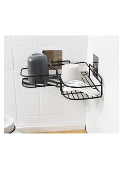 Generic Corner Shower Bathroom Shelf, Rust Proof Bathtub Accessories Organizer, Adhesive Basket Storage Rack Shampoo Holder Wall Organization  - Image 2