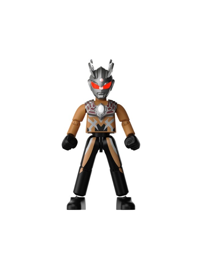 BLOKEES Ultraman Shining Version 07 Building Kit | Super Deciding Fight Collectible Action Figure Block Toy with Glowing Chest & Eyes | Licensed Model for Kids & Adults | STEM Construction Play - Image 3