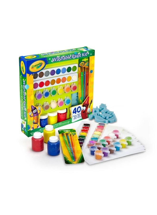 Crayola طقم طلاء بأغطية قابلة للغسل - Image 1