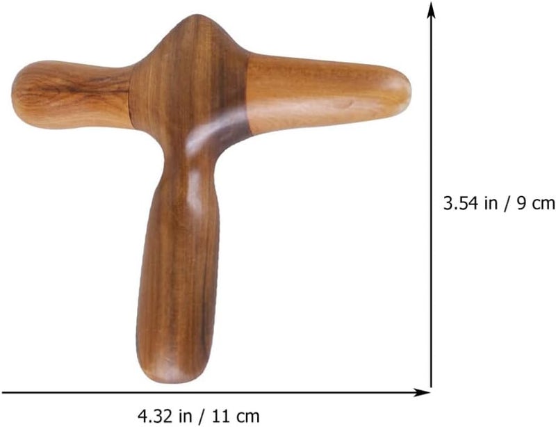 Lurrose Hand Tools Thai Massage Tools Wooden Stick Massager Point Tool Chinese Health Baoding Fitness Balls Health Exercise Stress Balls for Men Women Manual Massage Balls - Image 4