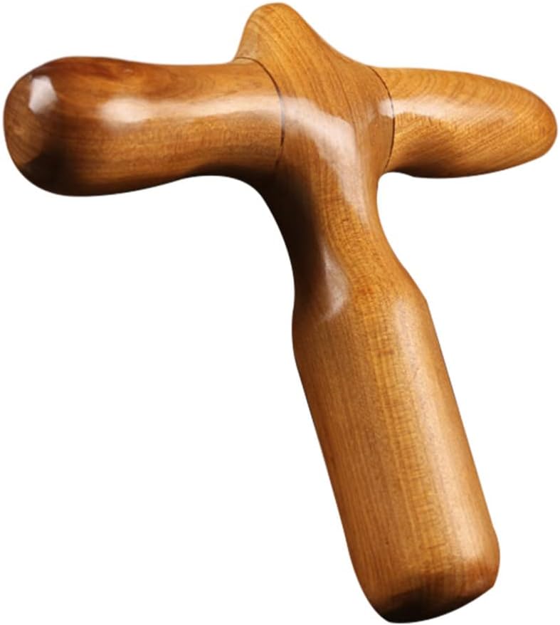 Lurrose Hand Tools Thai Massage Tools Wooden Stick Massager Point Tool Chinese Health Baoding Fitness Balls Health Exercise Stress Balls for Men Women Manual Massage Balls - Image 1