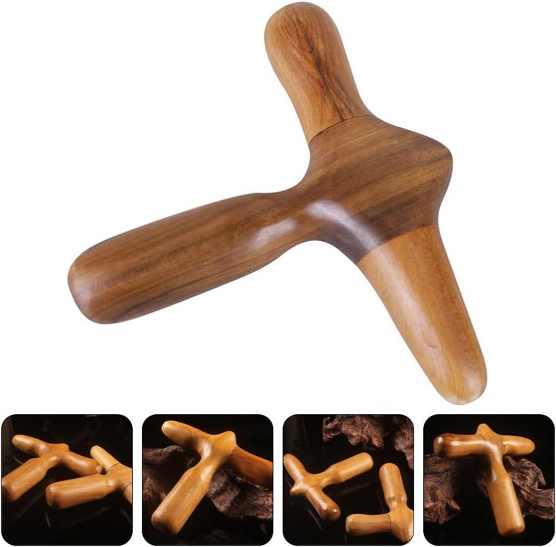 Lurrose Hand Tools Thai Massage Tools Wooden Stick Massager Point Tool Chinese Health Baoding Fitness Balls Health Exercise Stress Balls for Men Women Manual Massage Balls - Image 3