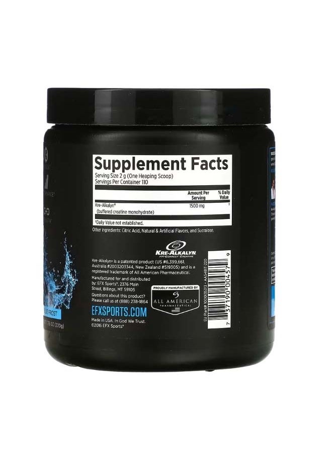 EFX SPORTS Kre Alkalyn EFX Powder Blue Frost  7.76 oz 220 g  - Image 2