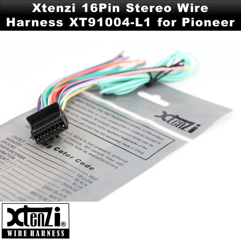 Xtenzi Car Radio Wire Harness Compatible with Pioneer CD DVD Navigation in-Dash - XT91004 - Image 2