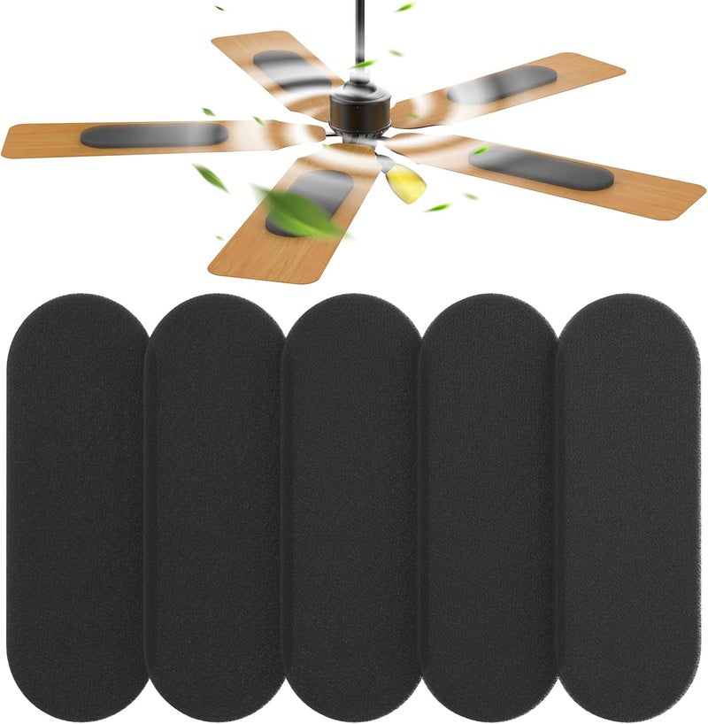UBANU Universal Ceiling Fan Air Filters, Easy-Stick Air Purifier Pads for Fan Blades, Keep Air Fresh, Home Bedroom Kitchen Office (6-Count) - Image 1