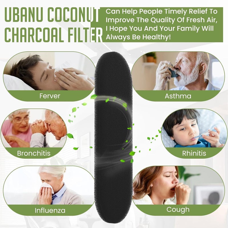 UBANU Universal Ceiling Fan Air Filters, Easy-Stick Air Purifier Pads for Fan Blades, Keep Air Fresh, Home Bedroom Kitchen Office (6-Count) - Image 5