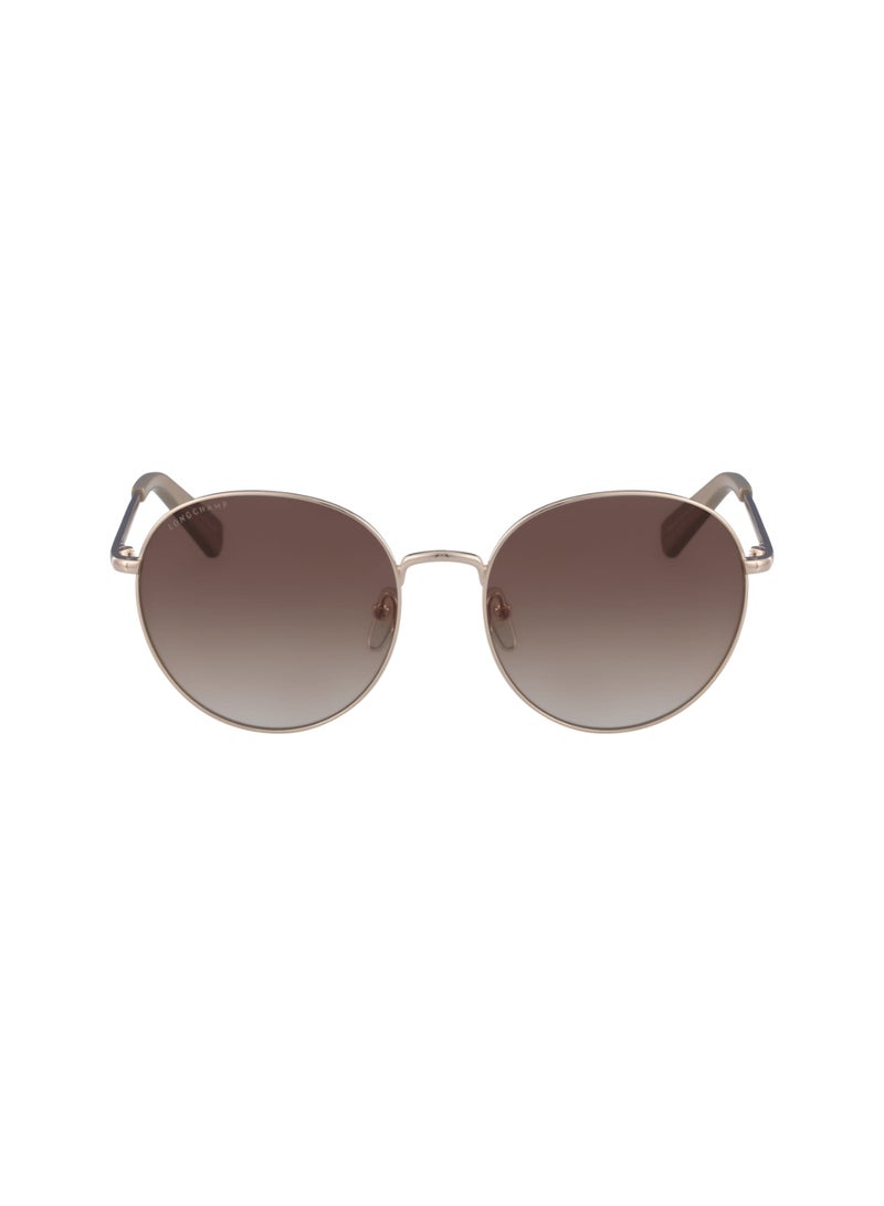 Longchamp Women's UV Protection Round Shape Metal Sunglasses LO101S-771-5619 - Lens Size: 56 - Rose Gold/Nude  - Image 1