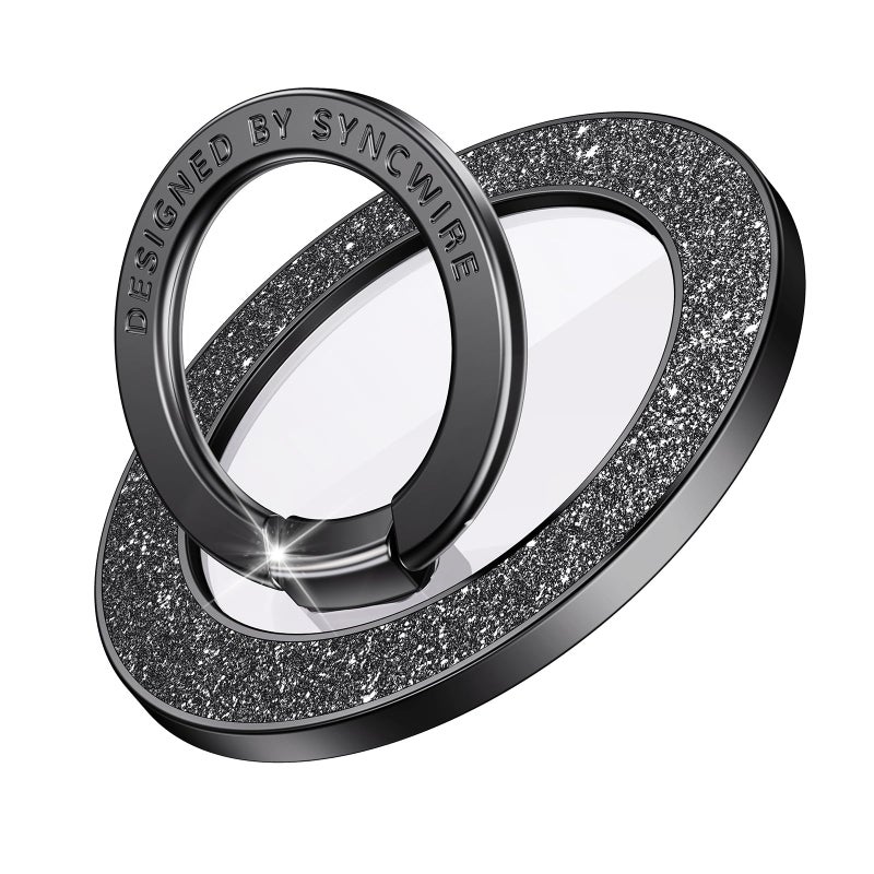 Syncwire Magnetic Phone Grip for MagSafe, Sparkle Ring Holder, Rotatable Kickstand Bling Ring Stand Removable MagSafe Accessories for iPhone 17 Pro Max 16 15 14 13, Android, Samsung etc. - Image 1