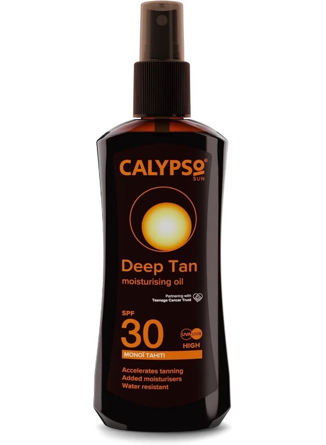 Calypso Deep Tanning Monoi Tahiti Oil Spray with SPF30, 200 ml - Image 1