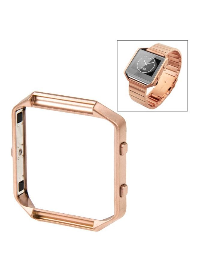 NIBEMINENT - Holder Shell For Fitbit Blaze Rose Gold - Image 1