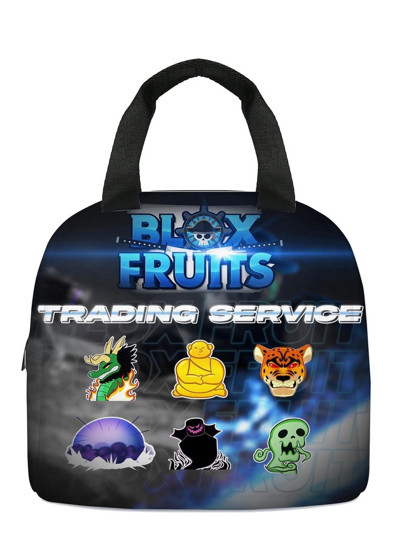 Blox Fruits Cartoon Lunch Bag Meal Bag