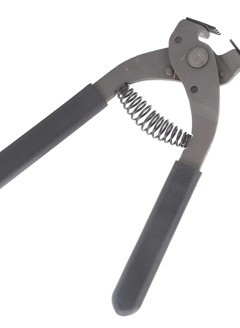 GGOOT Punch Plier Hand Held Silent 4mm 4 Prong Leather Craft Hole Punching Tool, Hardware Tools for Belts Saddles, High Carbon Steel with Plastic Handle, Maximum Jaw Opening 10mm - Image 2