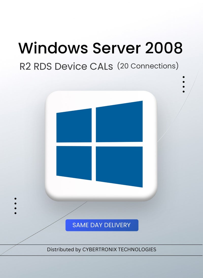 Windows Microsoft Windows Server 2008 R2 RDS Device CALs (20 Connections) | Digital License | SAME DAY DELIVERY