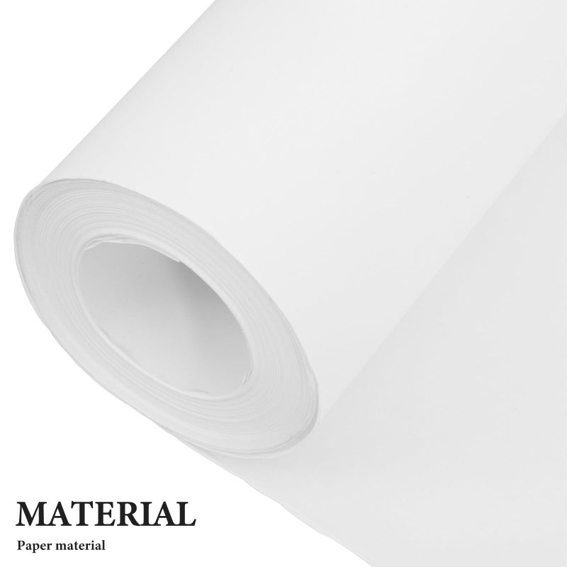 White Kraft Paper Roll 0 45x30m Recyclable Wrapping Packing Moving Drawing Craft Art Supplies - Image 4