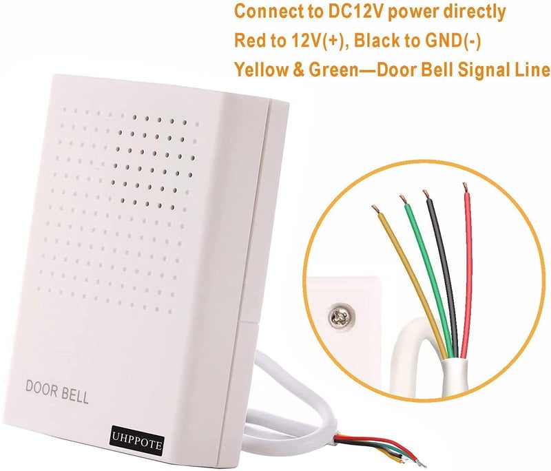 UHPPOTE 12VDC Wired Doorbell Chime for Access Control System - Image 4
