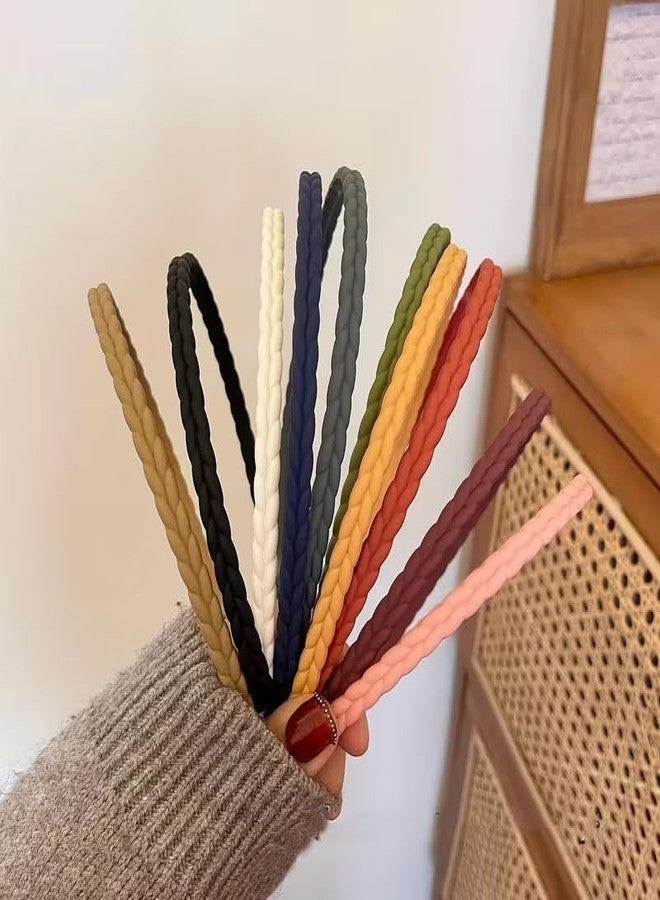 EPARTY مجموعة إي بارتي من 6 قطع من عصابات الرأس البلاستيكية الرقيقة للغاية والمزينة بأسنان للنساء والفتيات (متعددة الألوان) | حلقات شعر مانعة للانزلاق بتصميم سنابل القمح | عصابات شعر رفيعة بألوان زاهية لغسل الوجه والمدرسة والاستخدام اليومي - Image 5