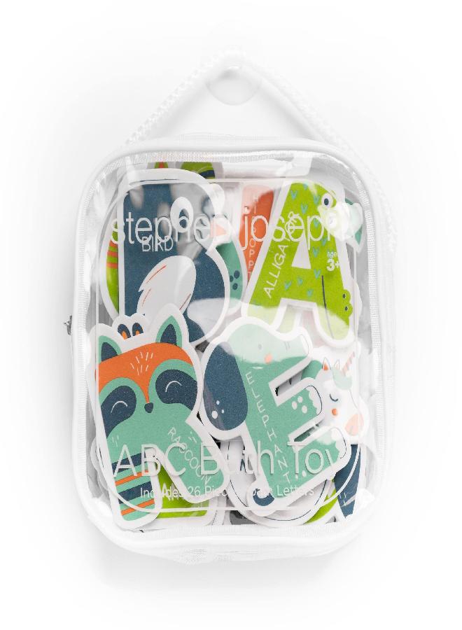 Stephen Joseph, Floating ABC Foam Bath 35-Piece Toy Set, Blue (SJ1148) - Image 1