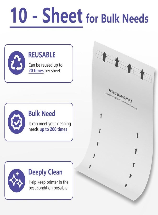 Dimakung Printer Cleaning Sheet for Laser & Inkjet Printer, Scanner Cleaner Paper - Image 3