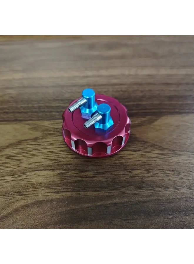 1PC Aluminum CNC Oil Drum Cover Fuel Tank Cap For RC Aircraft Drone Model Watermelon Red - Image 3
