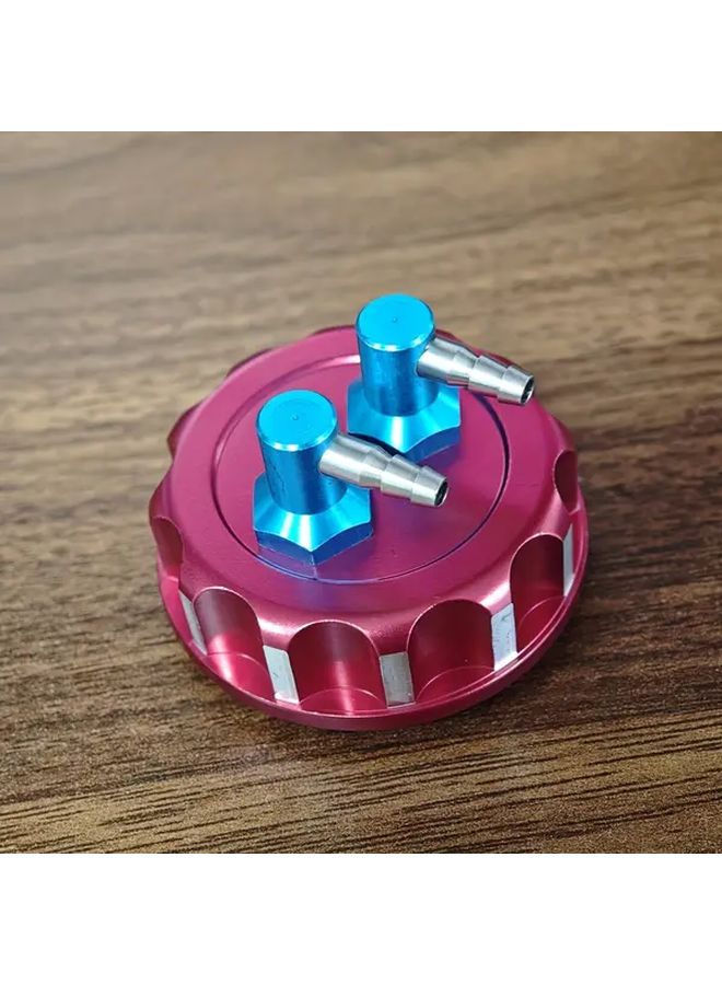 1PC Aluminum CNC Oil Drum Cover Fuel Tank Cap For RC Aircraft Drone Model Watermelon Red - Image 1