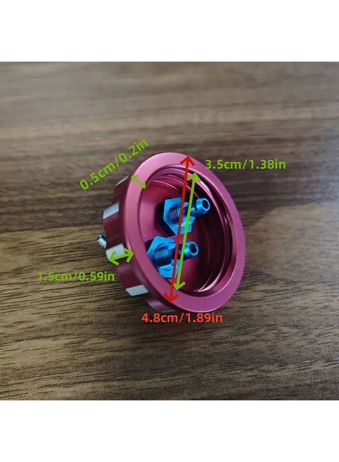 1PC Aluminum CNC Oil Drum Cover Fuel Tank Cap For RC Aircraft Drone Model Watermelon Red - Image 2