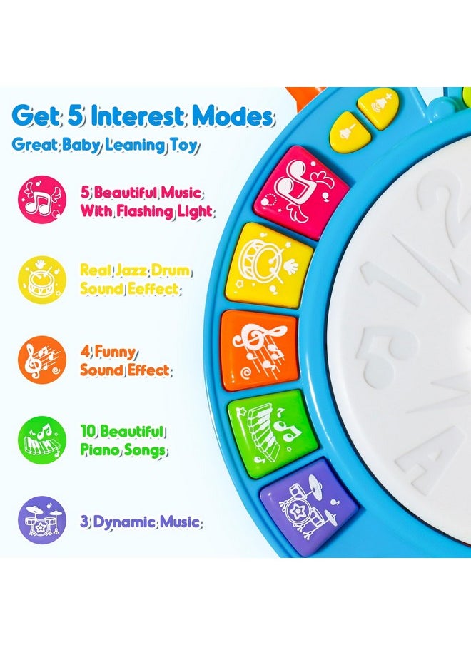 yoptote - Yoptote Kids Drum Set For Toddlers 1-3 Musical Toys For 1 Year Old Boy Gifts Baby Educational Instruments Microphone Piano Light Up Baby Learning Toys 12-18 Months Easter Gift For 1 2 3 Year Old - Image 1