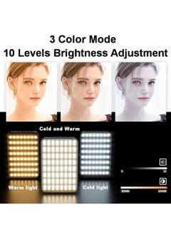 GUDOO Fill Light 2W Fill Light Selfie Camera Lamp with Magnetic Adsorption USB Powered Adjustable Brightness Dimmable/Color Temperature Changing for Live Show Taking Pictures  - Image 3