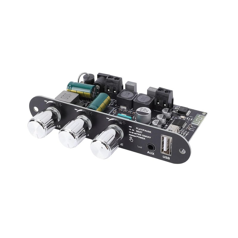 WALFRONT Bluetooth 5.3 Amplifier Board 100W Stereo AMP Module with TPA3116D2 Chip Speaker Pairing AUX USB Input for DIY Wireless Speakers - Image 5
