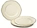 OCCASIONS FINEST PLASTIC TABLEWARE حزمة 50 طبق للمناسبات 25 ضيف مجموعة أطباق بلاستيكية قابلة للتصرف لحفلات الزفاف الثقيلة 25 × 10 25 عشاء 25 × 7 5 أطباق سلطات وحلويات روشيل العاجي والذهبي - Image 4
