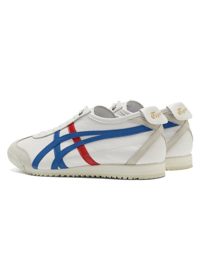 Onitsuka Tiger Mexico 66 Classic Sneakers - White with Blue and Red - Image 5