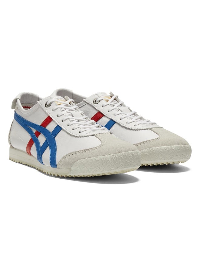 Onitsuka Tiger Mexico 66 Classic Sneakers - White with Blue and Red - Image 2