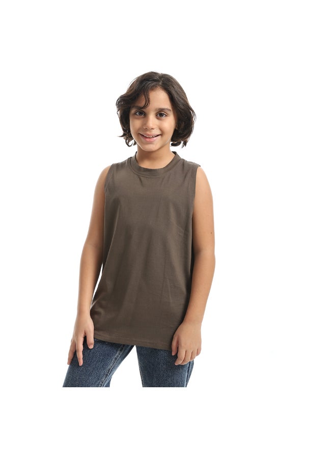 Andora Cool And Light Cut Sleeves Summer Tank Top_ - Image 1