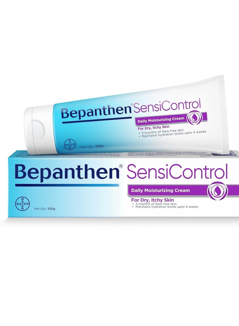 Bepanthen Sensi Control Daily Moisturizing Cream, Worlds No.1 Skincare Brand, For Dry & Sensitive Skin, 100 gm - Image 1