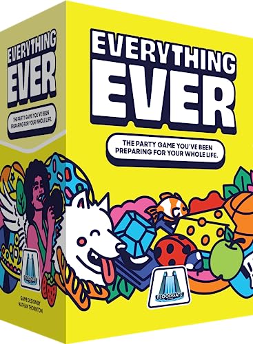Floodgate Games Everything Ever Card Game Fun Family Games for Adults Teens Kids Fun Quick Party Game 20 Minutes Ages 12 and Up for 2 to 10 Players Easy to Learn - Image 1