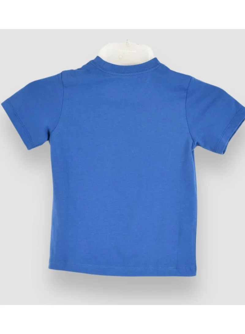 جيوردانو Junior Signature Print Tee - Blue