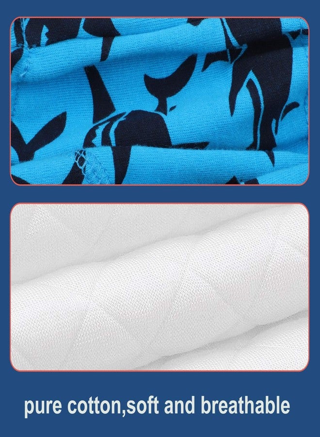 MooMoo Baby 6 Packs Cotton Training Pants Reusable Toddler Potty Training Underwear for Boy and Girl Dinosaur-6T Blue - Image 2