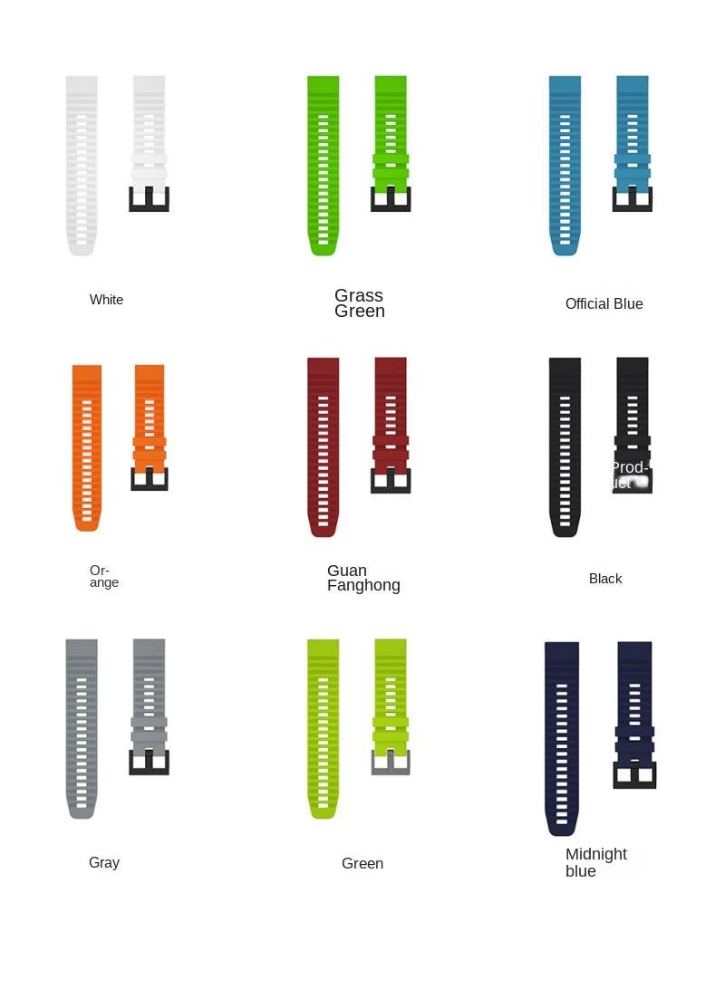 Silicone strap is suitable for the garmin Fenix7pro/6/Fenix7x/6x/7s Green 22mm Fenix6 - Image 2