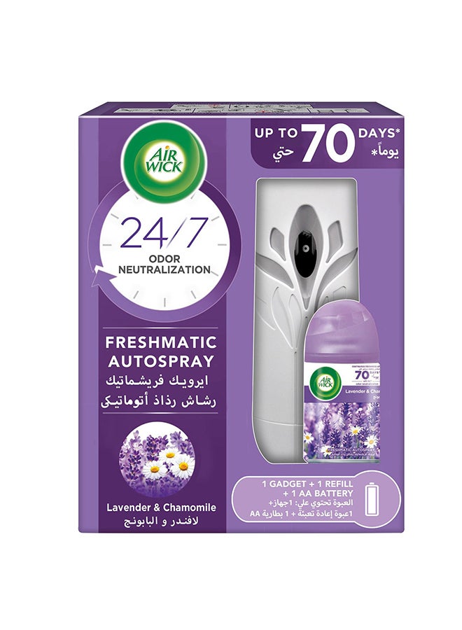 Air Wick Freshmatic Auto Spray kit, Lavender And Camomile Lavender & Camomile 250ml - Image 1
