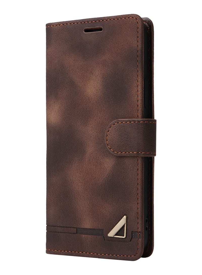 Suteni Flip Cover Hidden Card Slots Leather Phone Case for Samsung - Image 1