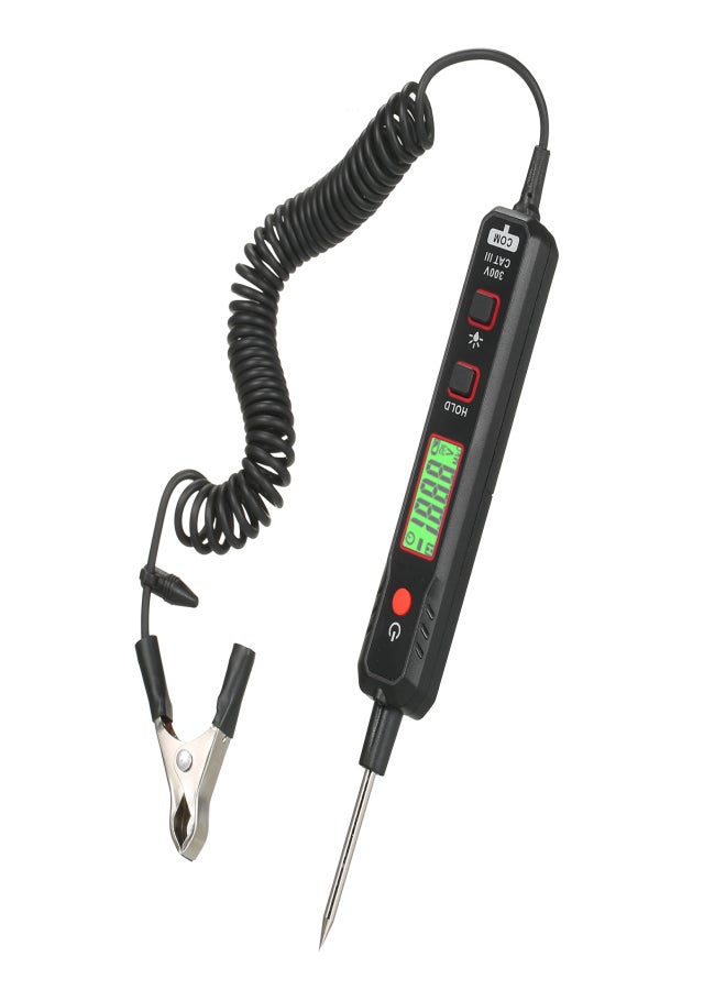 HABOTEST HABOTEST Car Voltage Detector Automotive Circuit Tester 0.8V-100V Automobile Fault Maintenance Circuit Test Pen LCD Digital Display with Portable PU Extended Spring Wire - Image 1