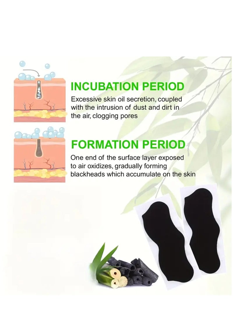 إسكدنيا 50 قطعة من شرائط قناع المسام للرؤوس السوداء وحب الشباب، مزيل الرؤوس السوداء للوجه، شرائط الأنف الفحمية الطبيعية لتنظيف المسام، للجنسين، للرؤوس السوداء الدهنية وإزالة حب الشباب (أسود) - Image 4
