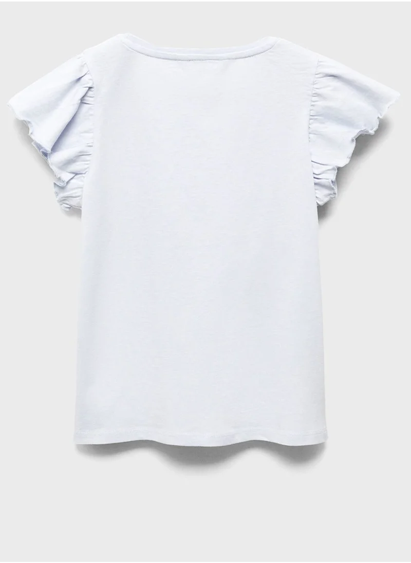 مانجو Kids Ruffle T-Shirt