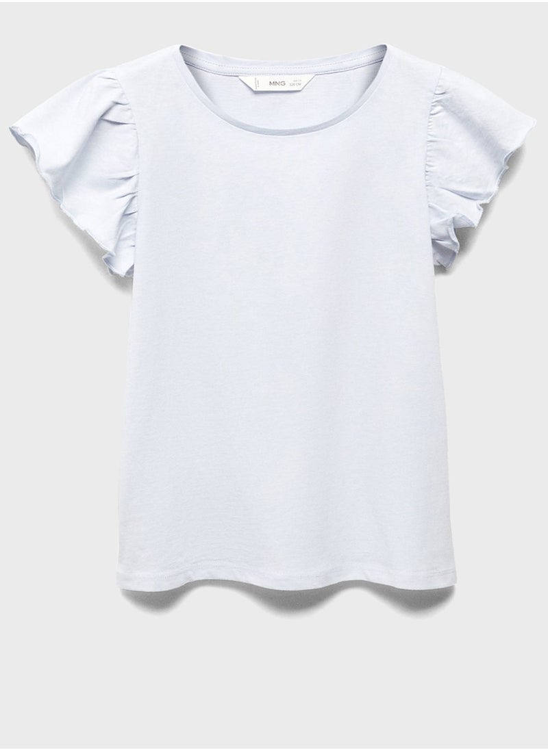 MANGO - Kids Ruffle T-Shirt - Image 1
